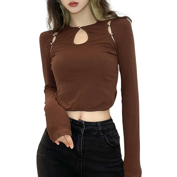 Sunloudy Women Button Down Loose Oversized Shirts Blouses Y2k Solid Color Casual Office Lady Tops Streetwear